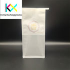 Sacchetto di imballaggio di carta bianca personalizzabile con pellicola spazzolata per il disegno per la panetteria