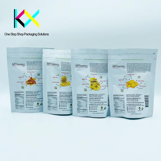 BRC Custom stampato sacchetti alimentari chiudibili di nuovo fogli di laminazione snack sacchetti di imballaggio 3