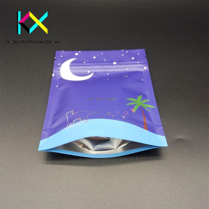 Taschino di plastica in posizione eretta, sigillabile e personalizzabile, sacchetto di imballaggio di noci per alimenti secchi 110um 0