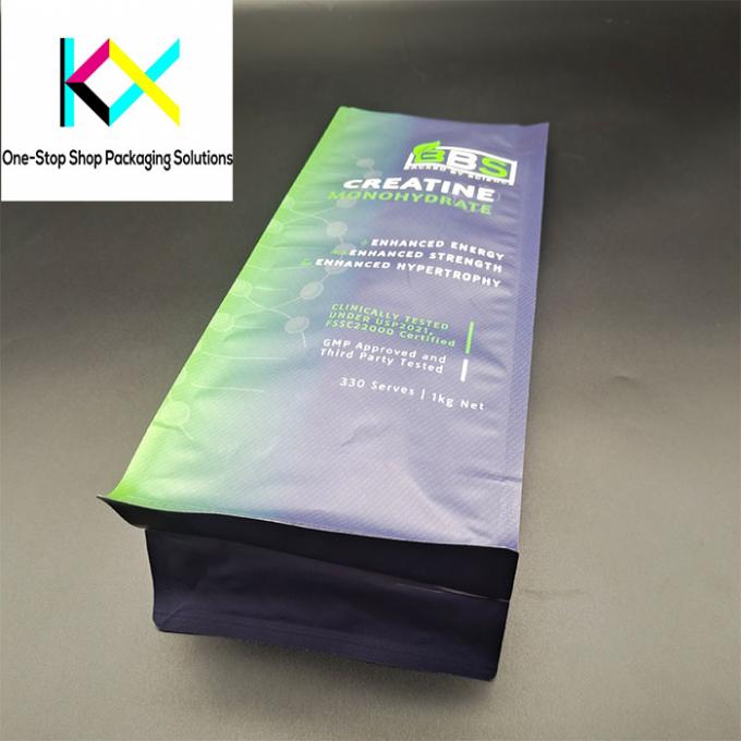 Sacchetto di imballaggio a prova di umidità 1 kg di proteine in polvere di plastica con fondo piatto 3