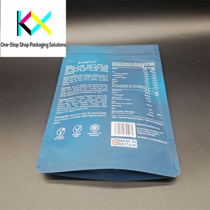 Tasse in polvere di proteine di grado alimentare 130um con imballaggio di cereali di granola in foglio di alluminio 3