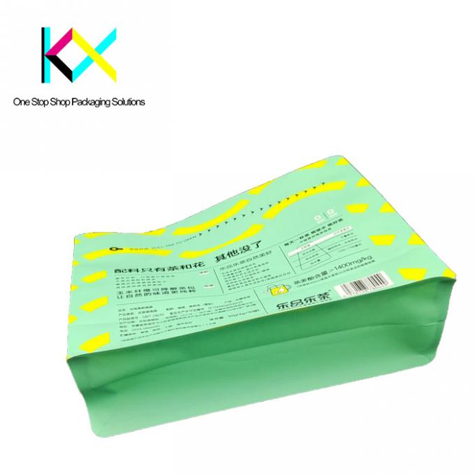 Imballaggio per sacchetti da tè ecologici UV personalizzabili con cerniera laterale 3