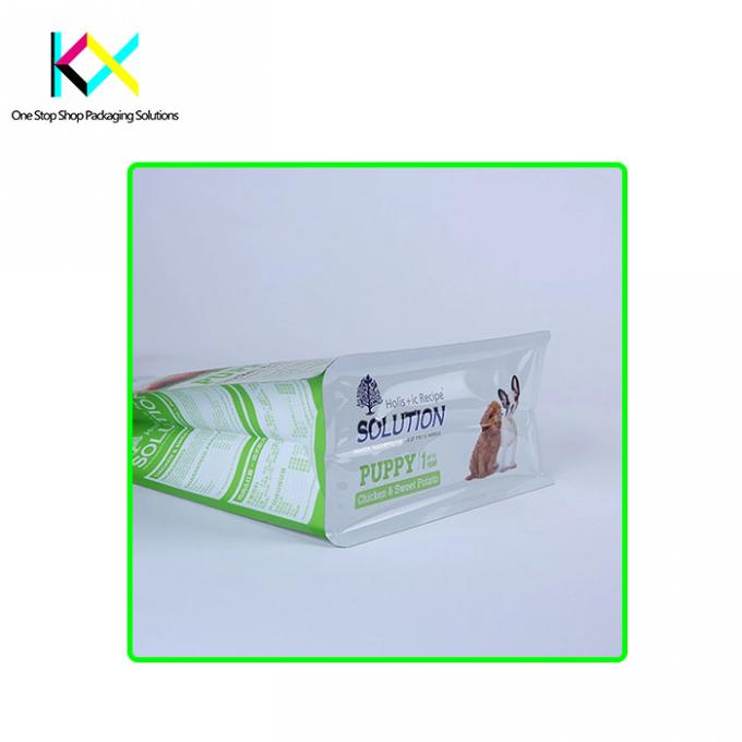 Stampa personalizzata sacchetti a fondo piatto per alimenti per animali da compagnia sacchetti di imballaggio con materiali di qualità alimentare 2