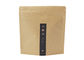 Eco Friendly Personalized Kraft Paper Bags , Snacks / Nuts Recycled Paper Bags With Window
